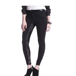 W118 by Walker Baker Faux Lather Black Pants